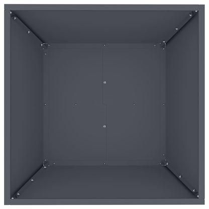 Garten-Pflanzgefäß Anthrazit 50 x 50 x 15 cm