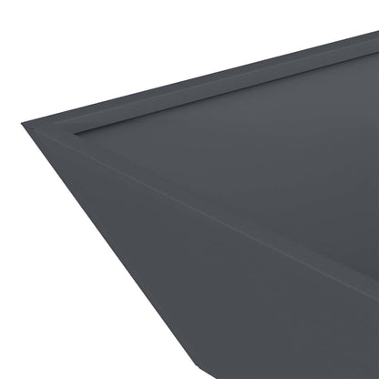 vidaXL Garten-Pflanzgefäß 5 pcs Anthrazit 50 x 50 x 15 cm