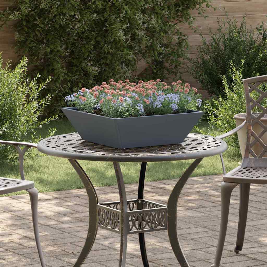 vidaXL Garten-Pflanzgefäß 5 pcs Anthrazit 50 x 50 x 15 cm