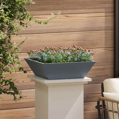 vidaXL Garten-Pflanzgefäß 5 pcs Anthrazit 50 x 50 x 15 cm