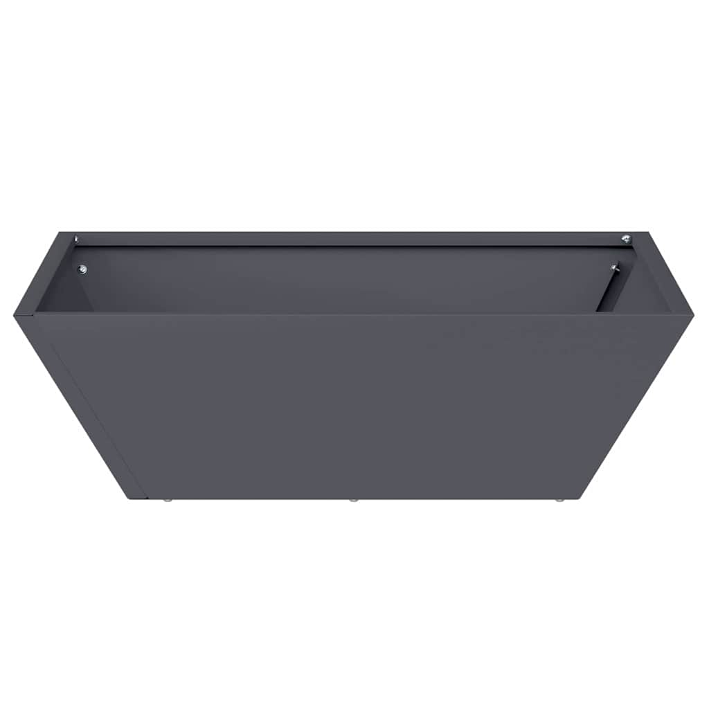 vidaXL Garten-Pflanzgefäß 5 pcs Anthrazit 50 x 50 x 15 cm