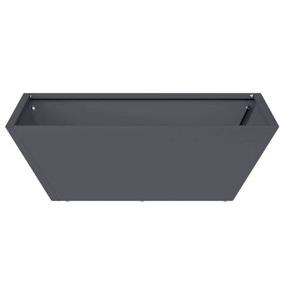 vidaXL Garten-Pflanzgefäß 5 pcs Anthrazit 50 x 50 x 15 cm