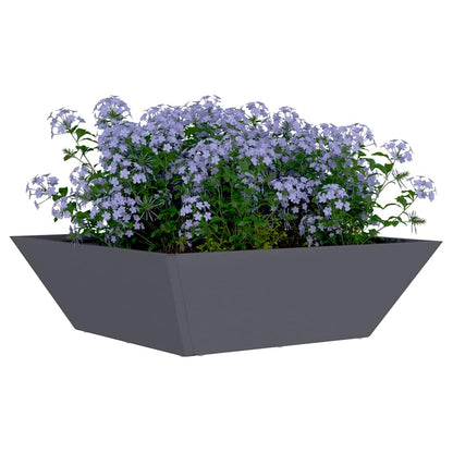 vidaXL Garten-Pflanzgefäß 5 pcs Anthrazit 50 x 50 x 15 cm