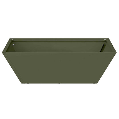 vidaXL Garten-Pflanzgefäß Olive Grün 50 x 50 x 15 cm