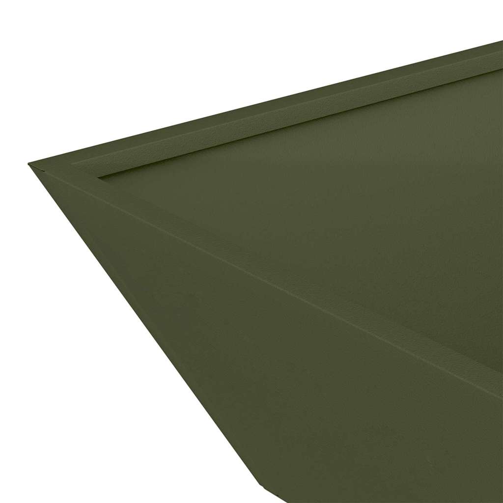 vidaXL Garten-Pflanzgefäß 5 pcs Olive Grün 50 x 50 x 15 cm