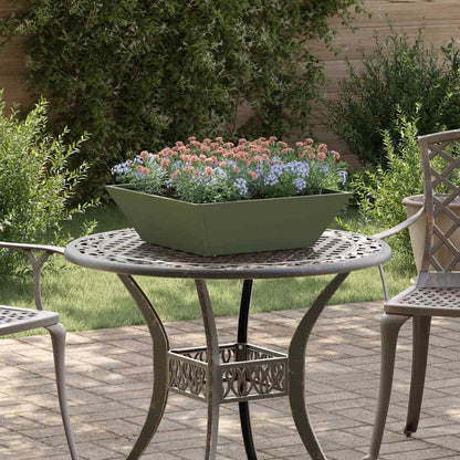 vidaXL Garten-Pflanzgefäß 5 pcs Olive Grün 50 x 50 x 15 cm
