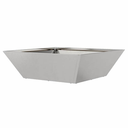 vidaXL Garten-Pflanzgefäß Silber 50 x 50 x 15 cm Edelstahl