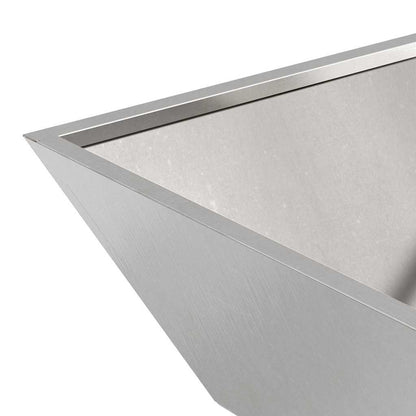 vidaXL Garten-Pflanzgefäß 5 pcs Silber 50 x 50 x 15 cm Edelstahl