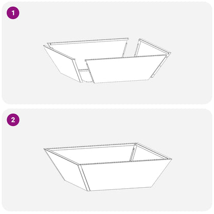 vidaXL Garten-Pflanzgefäß 5 pcs Silber 50 x 50 x 15 cm Edelstahl