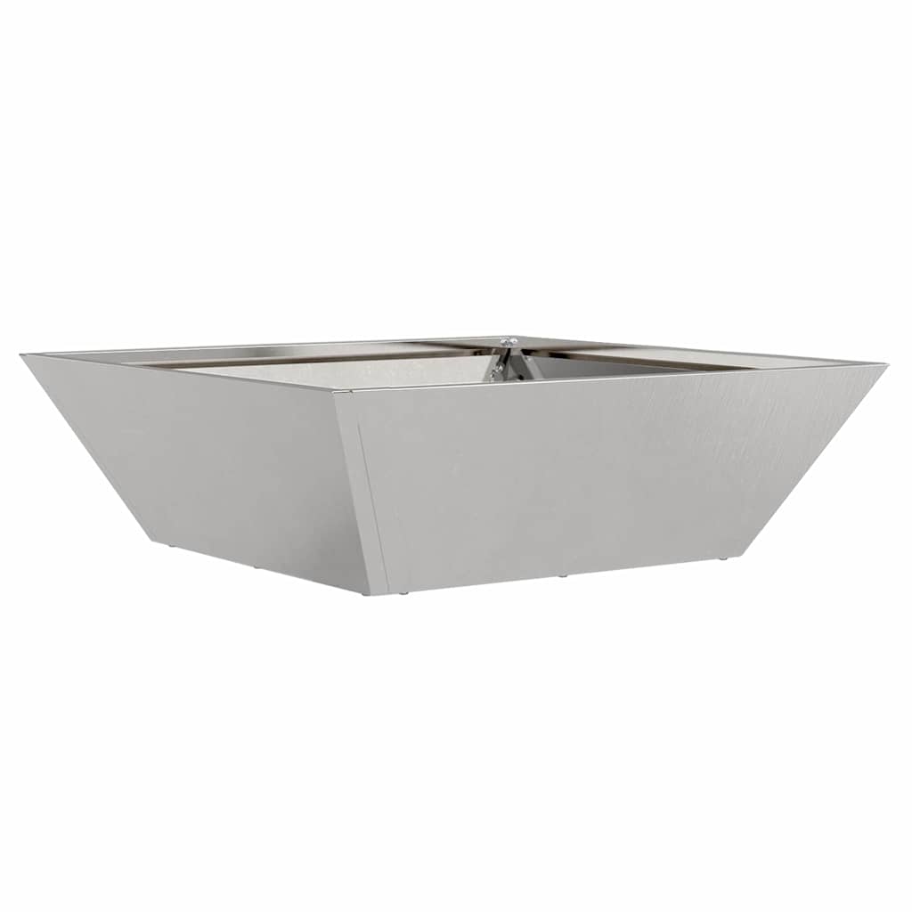 vidaXL Garten-Pflanzgefäß 5 pcs Silber 50 x 50 x 15 cm Edelstahl