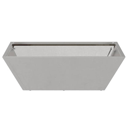 vidaXL Garten-Pflanzgefäß 5 pcs Silber 50 x 50 x 15 cm Edelstahl