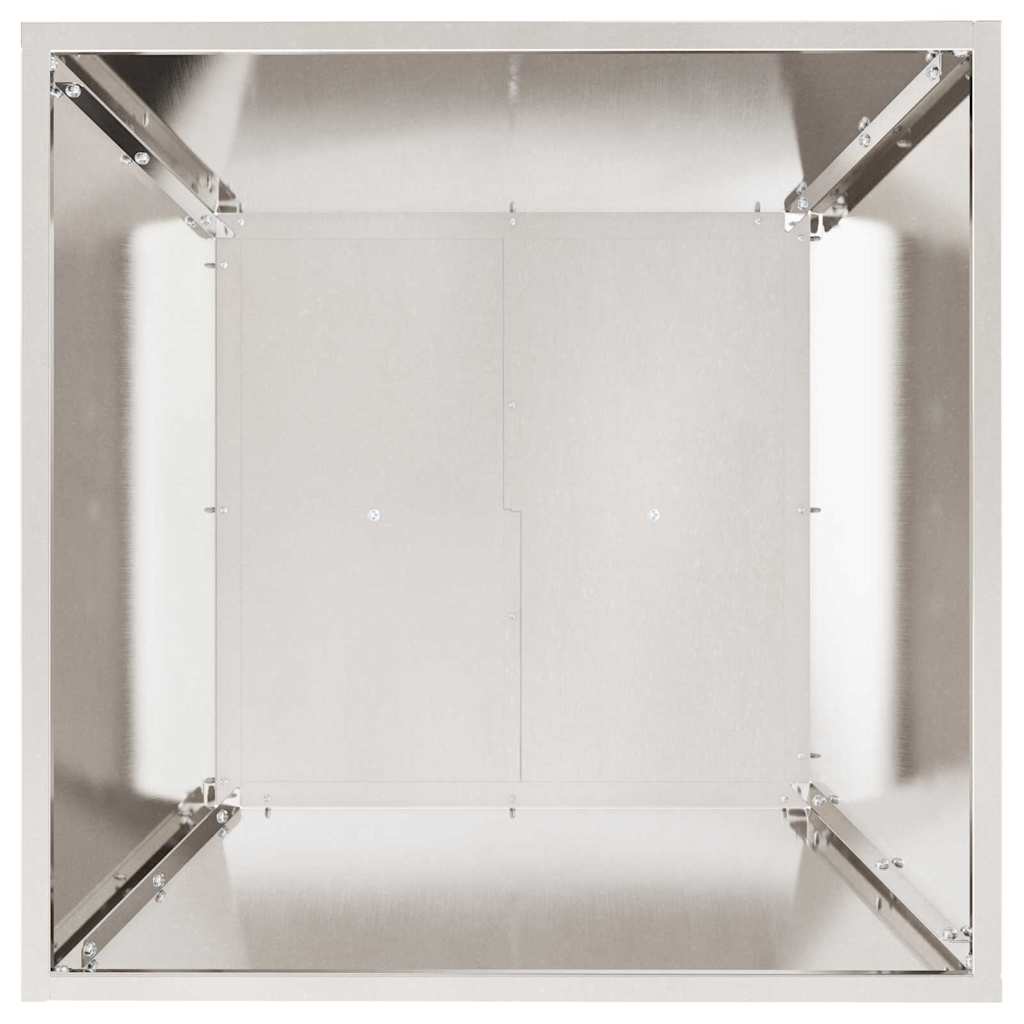 vidaXL Garten-Pflanzgefäß 5 pcs Silber 50 x 50 x 15 cm Edelstahl