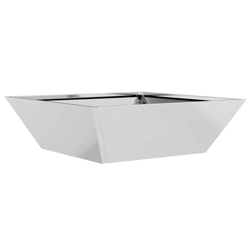 vidaXL Garten-Pflanzgefäß 5 pcs Silber 50 x 50 x 15 cm