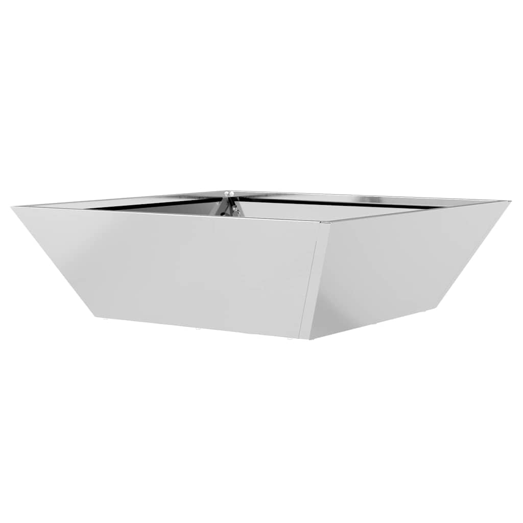 vidaXL Garten-Pflanzgefäß 5 pcs Silber 50 x 50 x 15 cm