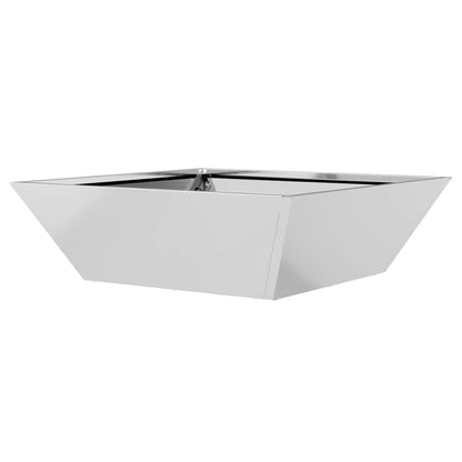 vidaXL Garten-Pflanzgefäß 5 pcs Silber 50 x 50 x 15 cm