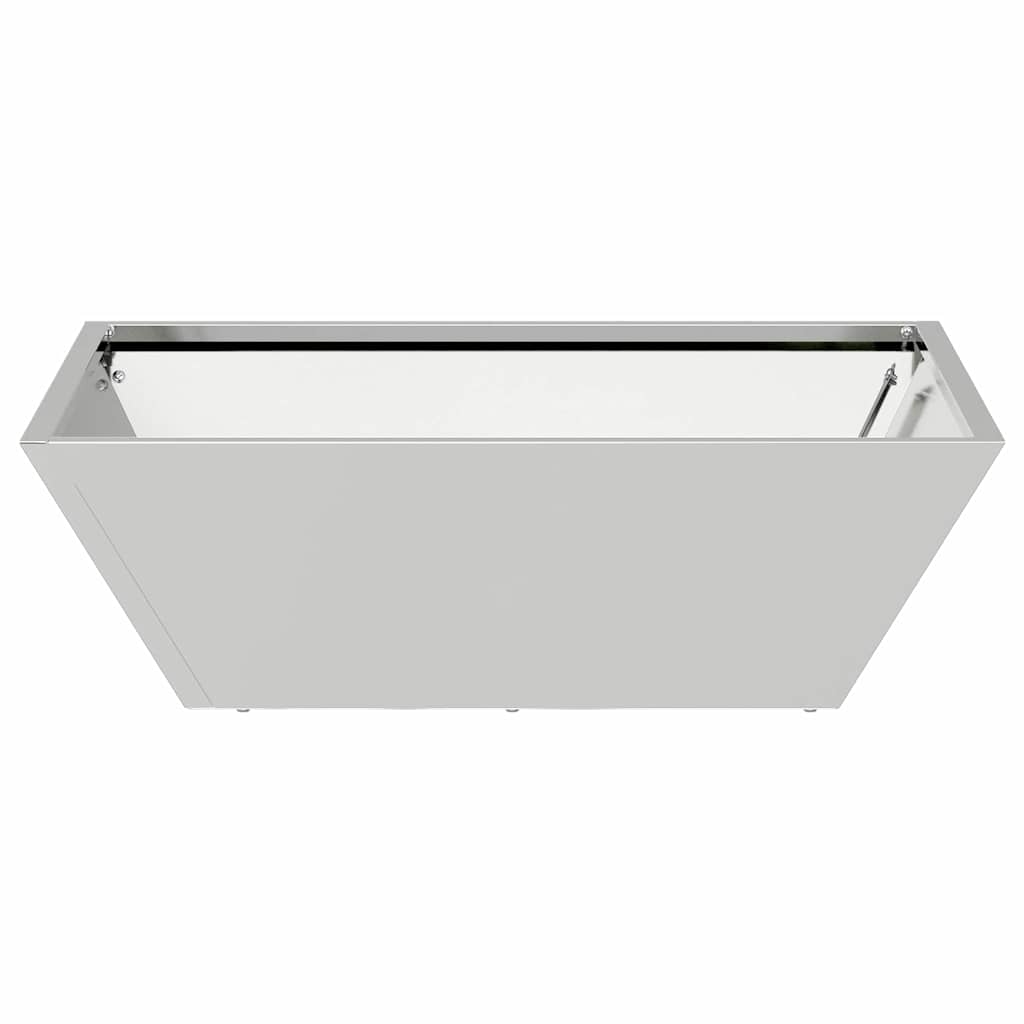 vidaXL Garten-Pflanzgefäß 5 pcs Silber 50 x 50 x 15 cm