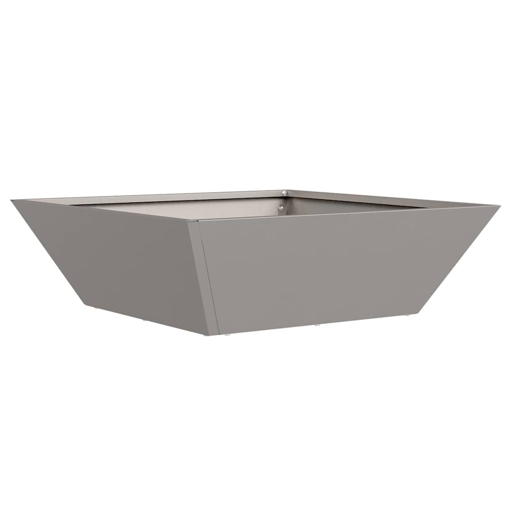vidaXL Garten-Pflanzgefäß 5 pcs Rostig 50 x 50 x 15 cm Wetterfeststahl