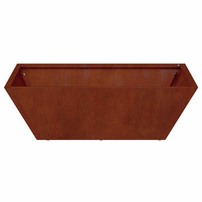 vidaXL Garten-Pflanzgefäß 5 pcs Rostig 50 x 50 x 15 cm Wetterfeststahl