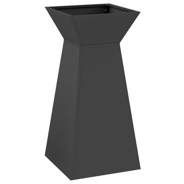 vidaXL Säulen Pflanzer Schwarz 35 x 35 x 73 cm