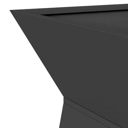 vidaXL Säulen Pflanzer 2 pcs Schwarz 35 x 35 x 73 cm