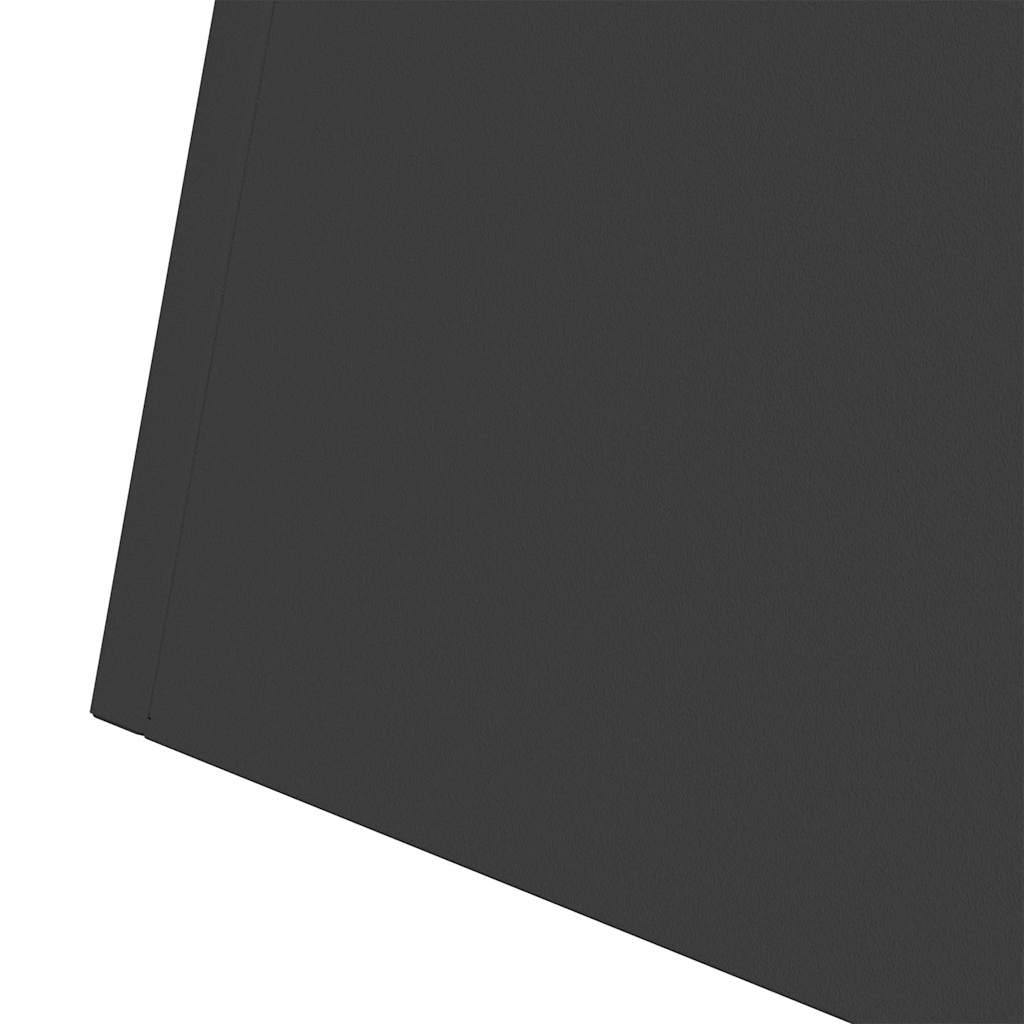 vidaXL Säulen Pflanzer 2 pcs Schwarz 35 x 35 x 73 cm