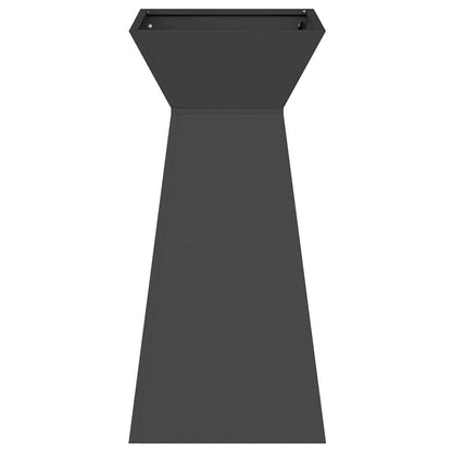 vidaXL Säulen Pflanzer 2 pcs Schwarz 35 x 35 x 73 cm