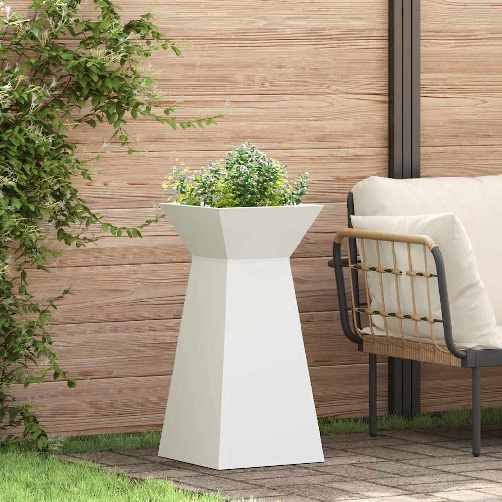 vidaXL Säulen Pflanzer Weiß 35 x 35 x 73 cm