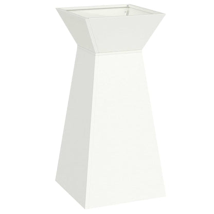 vidaXL Säulen Pflanzer Weiß 35 x 35 x 73 cm