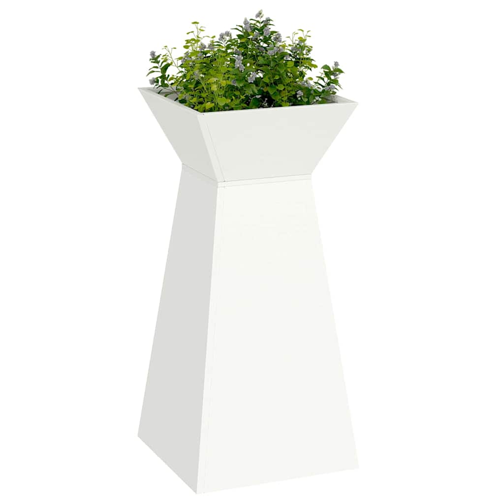 vidaXL Säulen Pflanzer Weiß 35 x 35 x 73 cm