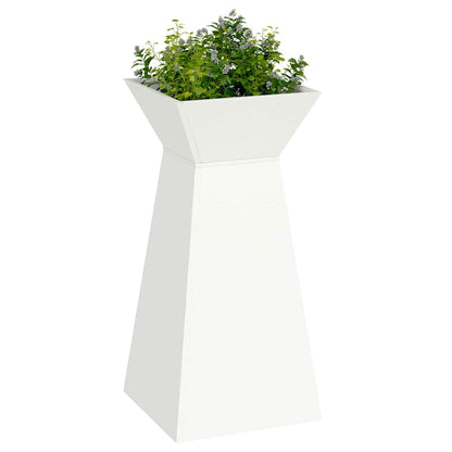 vidaXL Säulen Pflanzer Weiß 35 x 35 x 73 cm