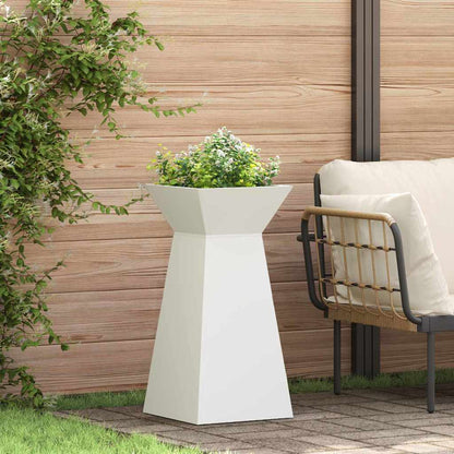 vidaXL Säulen Pflanzer 2 pcs Weiß 35 x 35 x 73 cm