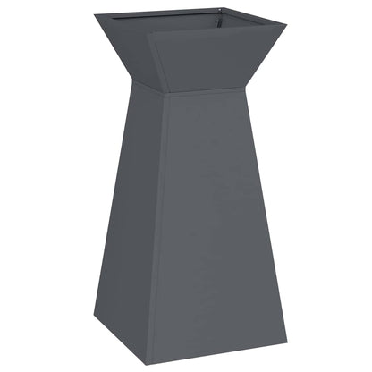 vidaXL Säulen Pflanzer Anthrazit 35 x 35 x 73 cm