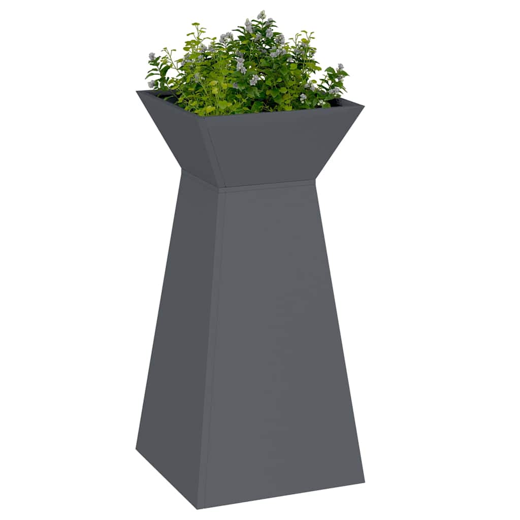 vidaXL Säulen Pflanzer Anthrazit 35 x 35 x 73 cm