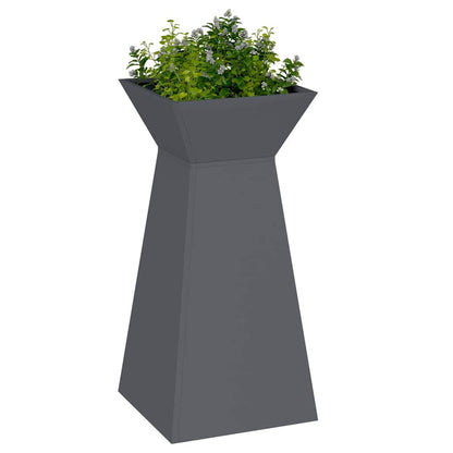 vidaXL Säulen Pflanzer Anthrazit 35 x 35 x 73 cm