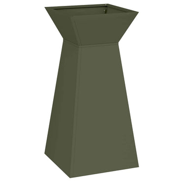 vidaXL Säulen Pflanzer Oliv 35 x 35 x 73 cm