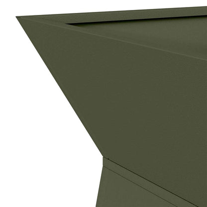 vidaXL Säulen Pflanzer 2 pcs Oliv 35 x 35 x 73 cm