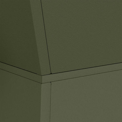 vidaXL Säulen Pflanzer 2 pcs Oliv 35 x 35 x 73 cm