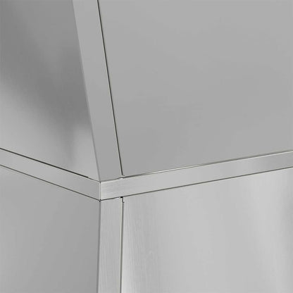 vidaXL Säulen Pflanzer 2 pcs Silber 35 x 35 x 73 cm