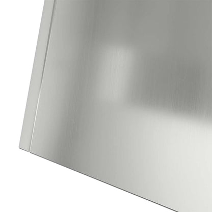 vidaXL Säulen Pflanzer 2 pcs Silber 35 x 35 x 73 cm