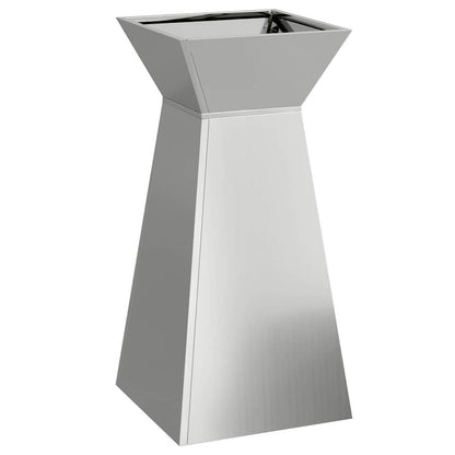 vidaXL Säulen Pflanzer 2 pcs Silber 35 x 35 x 73 cm