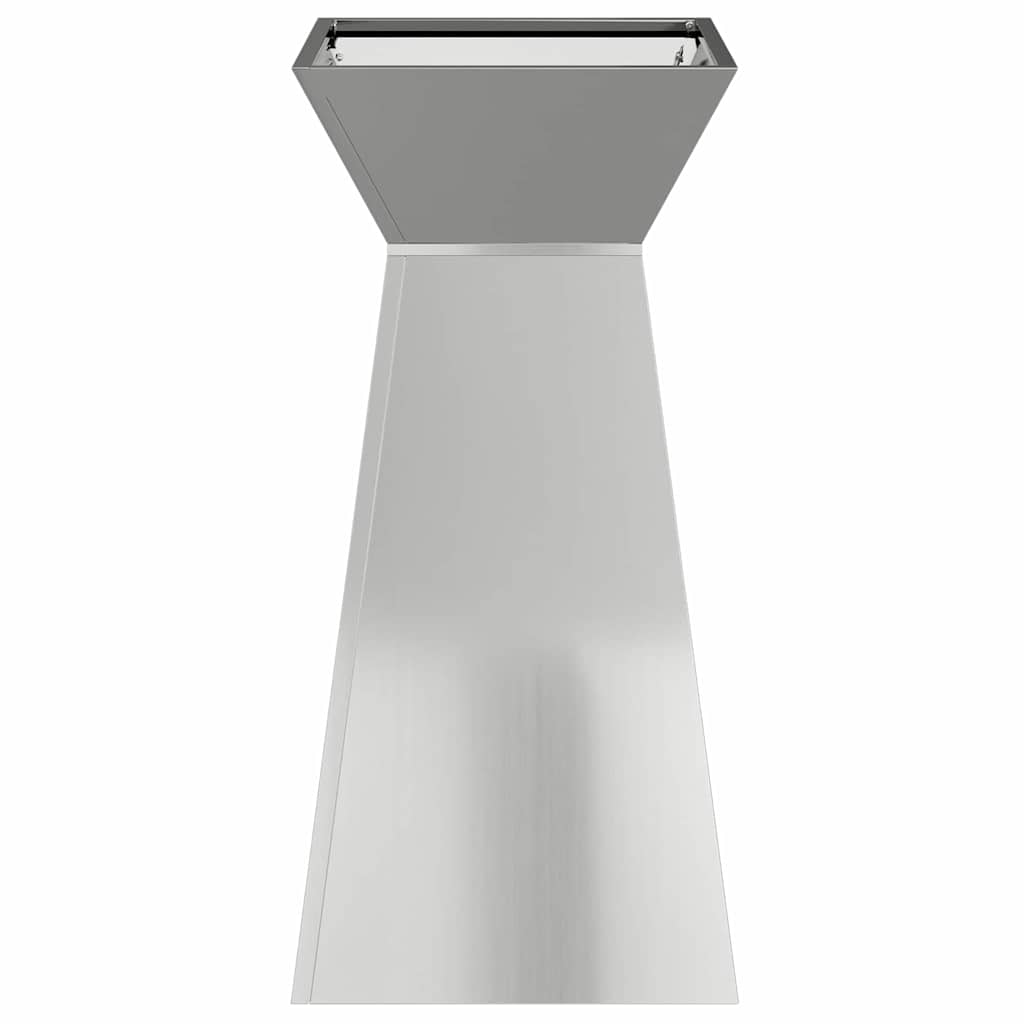vidaXL Säulen Pflanzer 2 pcs Silber 35 x 35 x 73 cm