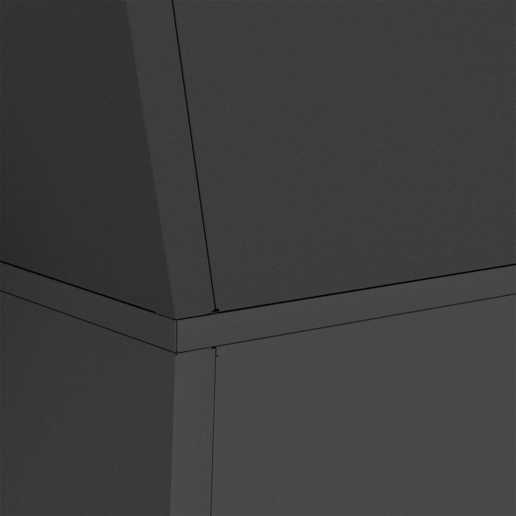 vidaXL Säulen Pflanzer Schwarz 40 x 40 x 100 cm