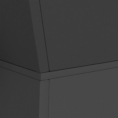 vidaXL Säulen Pflanzer Schwarz 40 x 40 x 100 cm