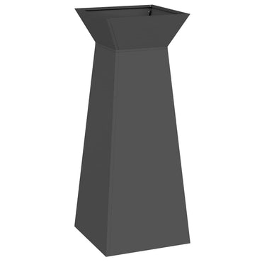 vidaXL Säulen Pflanzer Schwarz 40 x 40 x 100 cm