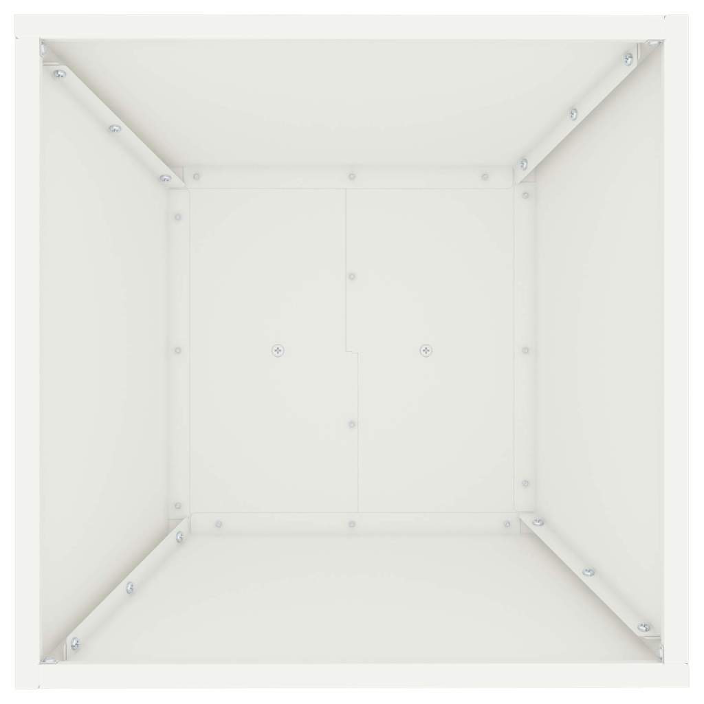 vidaXL Säulen Pflanzer Weiß 40 x 40 x 100 cm