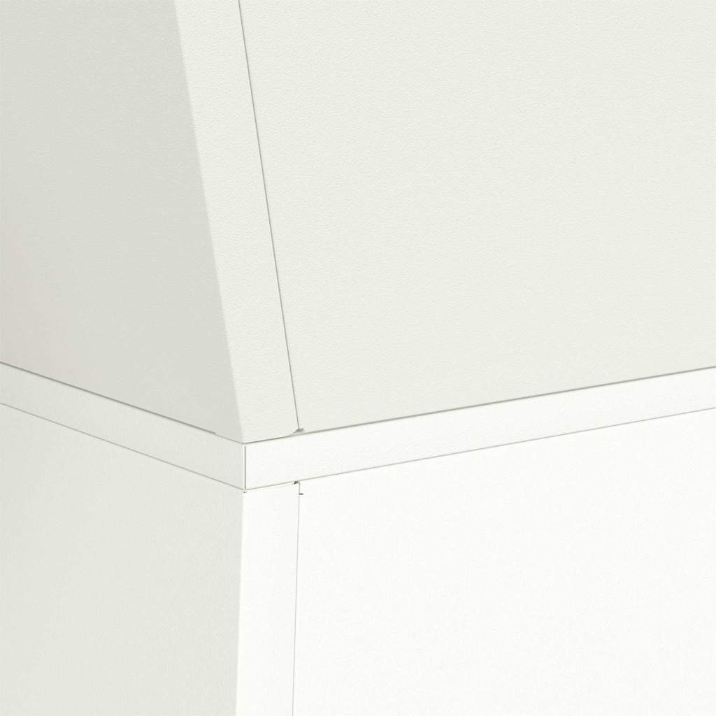 Säulen Pflanzer 2 pcs Weiß 40 x 40 x 100 cm