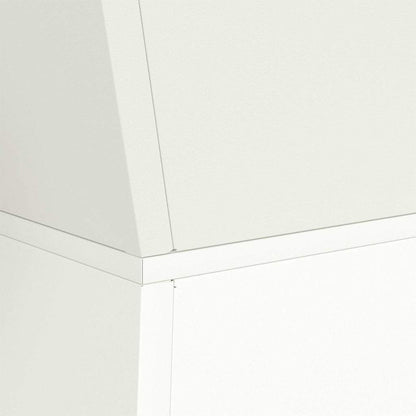 Säulen Pflanzer 2 pcs Weiß 40 x 40 x 100 cm