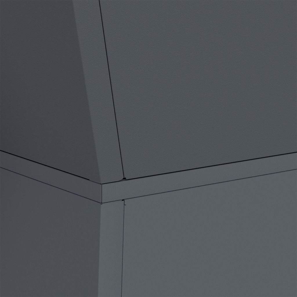 vidaXL Säulen Pflanzer Anthrazit 40 x 40 x 100 cm