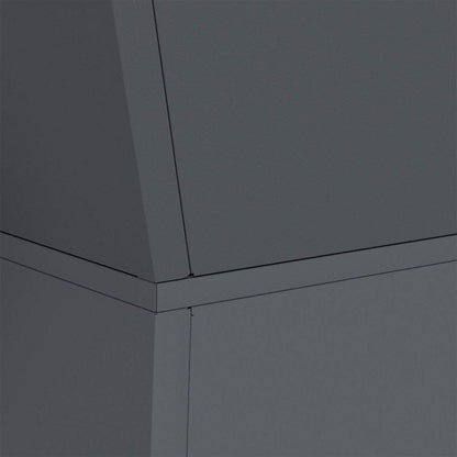 vidaXL Säulen Pflanzer Anthrazit 40 x 40 x 100 cm