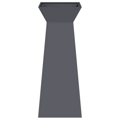 Säulen Pflanzer 2 pcs Anthrazit 40 x 40 x 100 cm